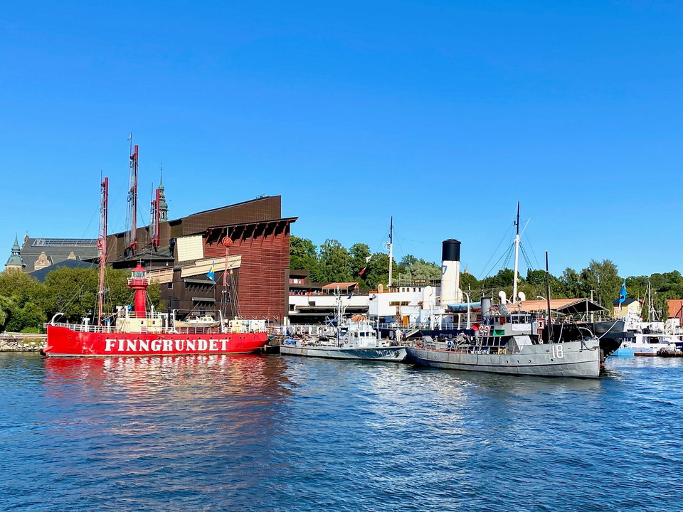 Minsveparen M20 vid Galärbryggan.