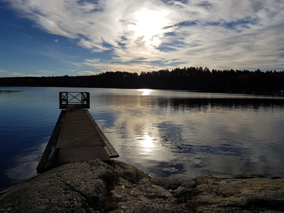 Brygga vid Dalakolonin. Foto Lidingö stad