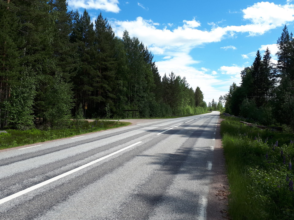 Avfarten till Vikskogen.