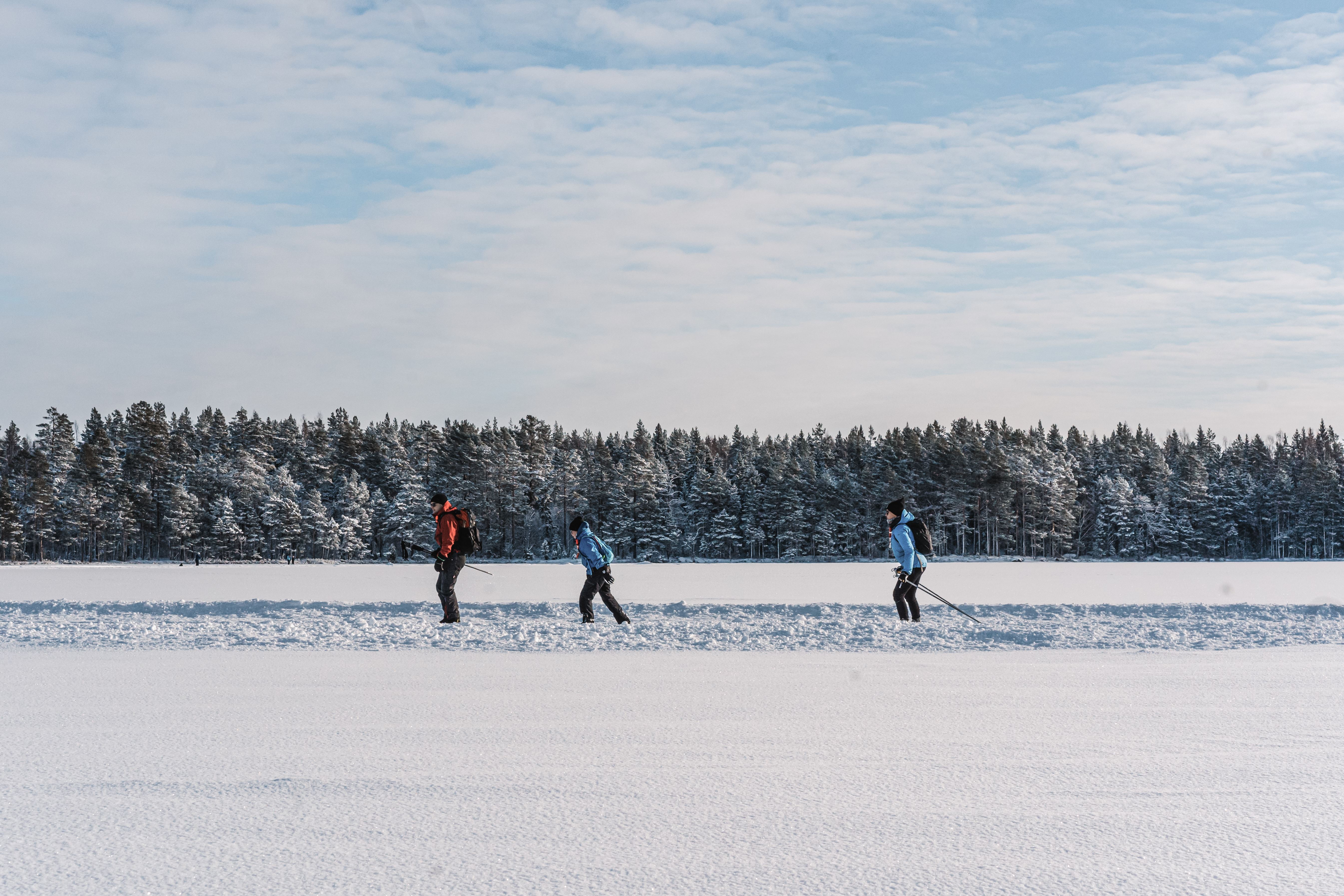 Skridskoåkning på Högbo Bruk