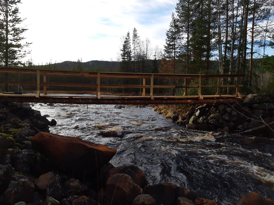 Längsta brobygget! Finns vid Voxnahed.
