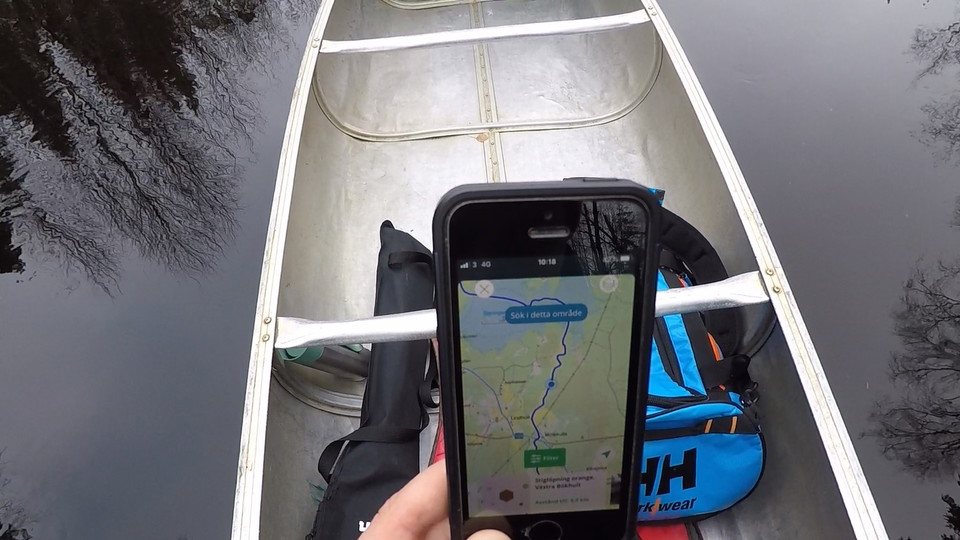 Navigera med hjälp av Naturkartan-appen