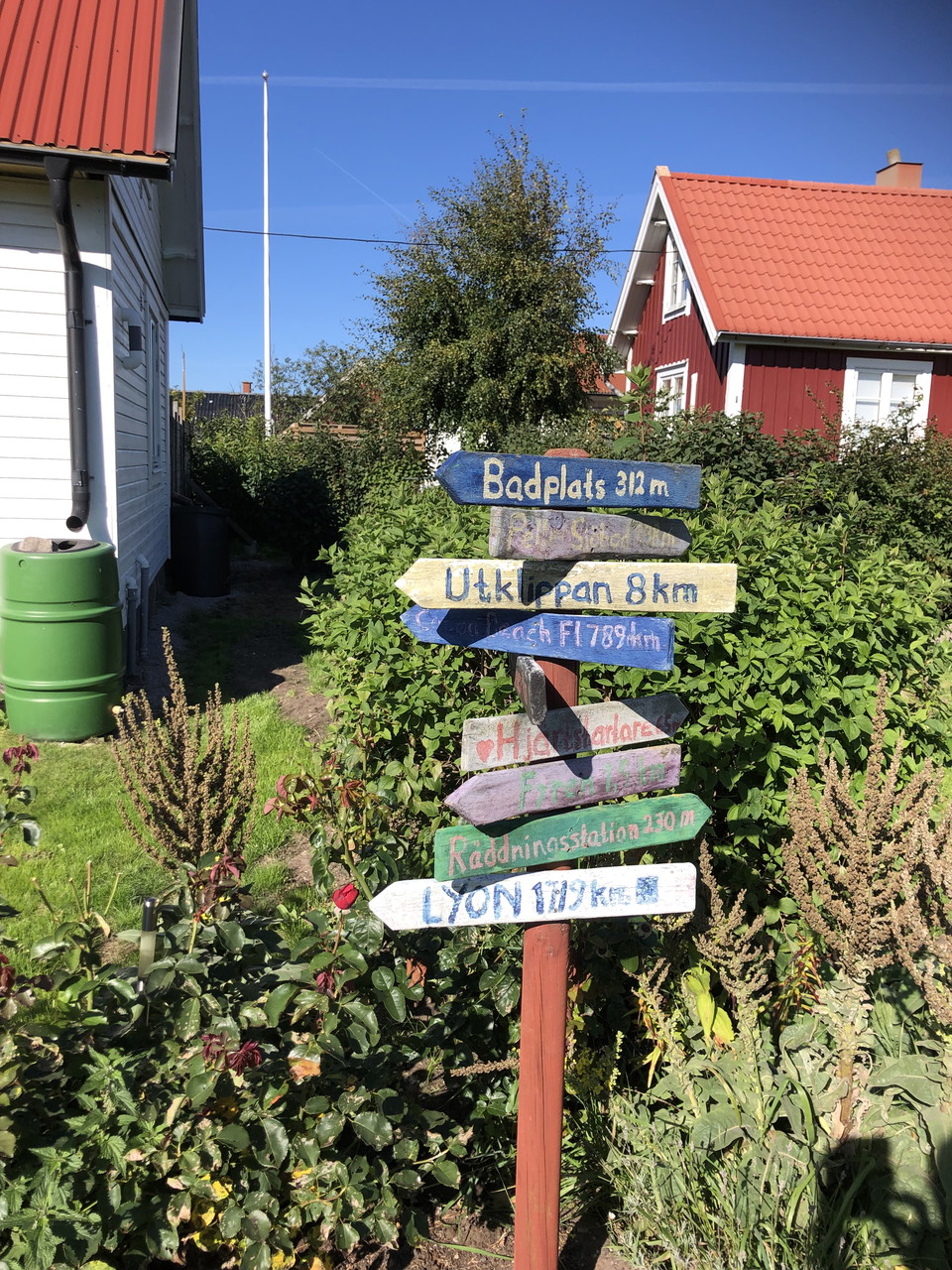 Skyltar på Stenshamn