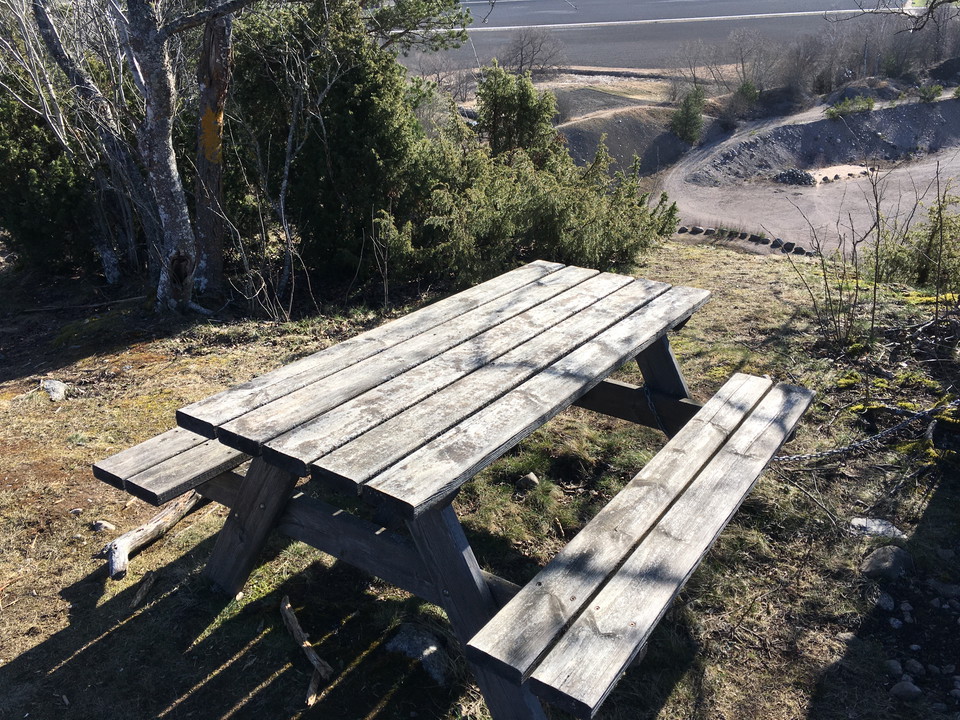 Rastplats på toppen av Vånsjöåsen