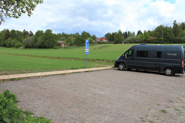 Parkering i Kalkberget naturreservat