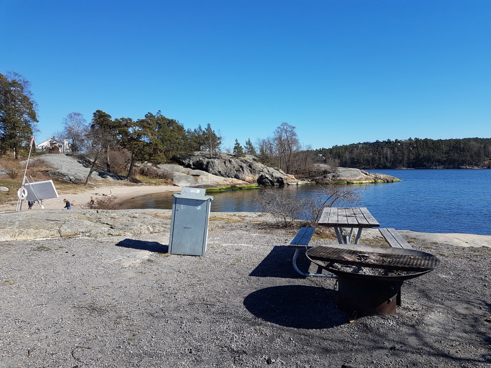Käppalabadets grillplats. Foto Lidingö stad.