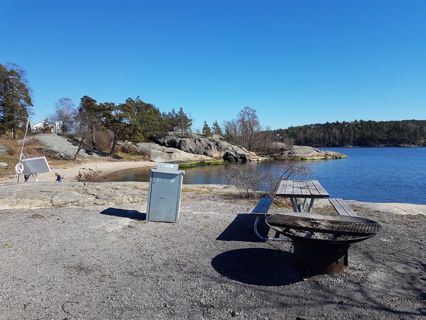 Käppalabadets grillplats. Foto Lidingö stad.