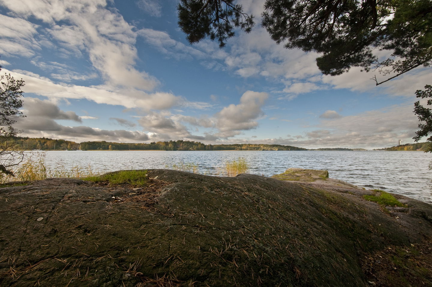 Utsikt över Mälaren från Barnhemsudden