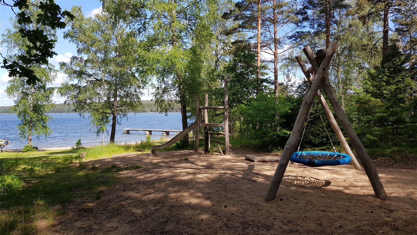 Lekplats vid Södergarnsbadet. Foto Lidingö stad
