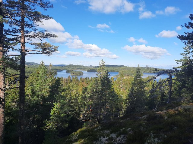Utsikten från Kanalberget över St Öjungen är riktigt vacker. 