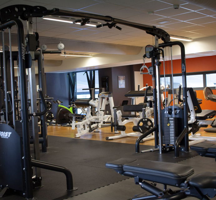 Gym inne på Kristinehamn Arena.