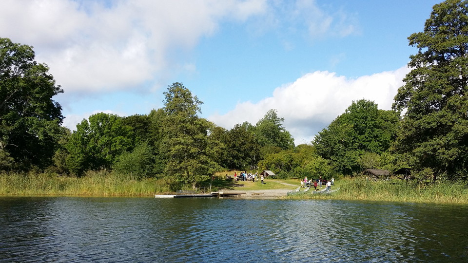 Strand vid Hustegaholm. Foto Lidingö stad