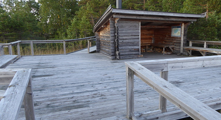 Vindskyddet på Hamnholmarna.