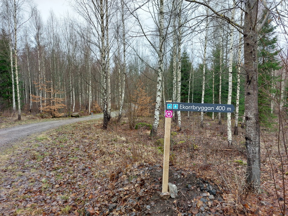 Vägvisning hop off Växjö runt