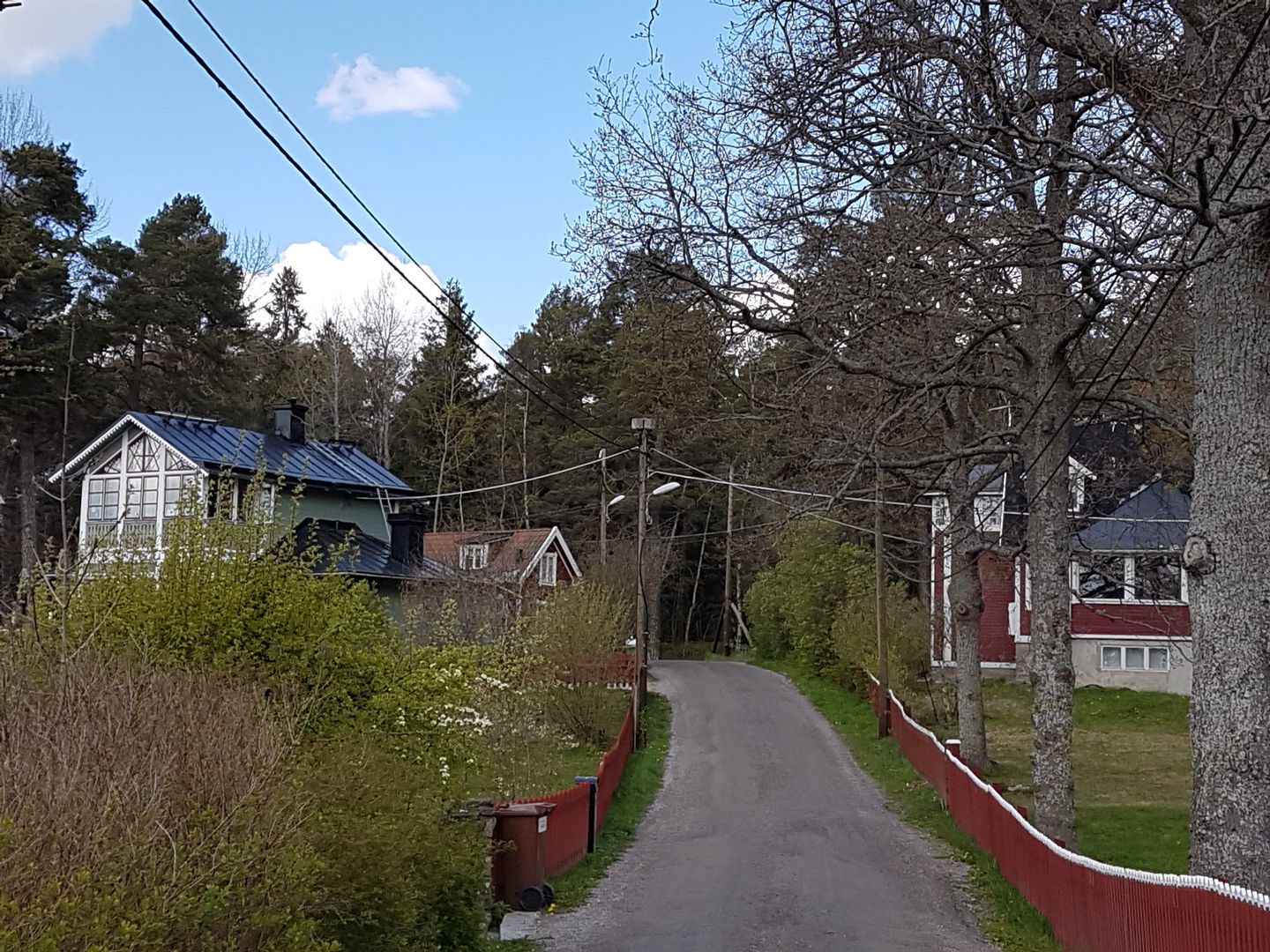 Trasthagsvägen. Foto Lidingö stad.