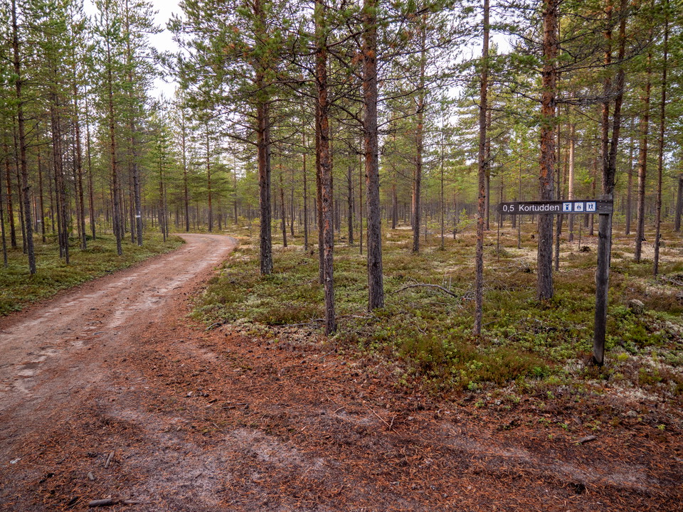 Leden ut mot Kortudden.