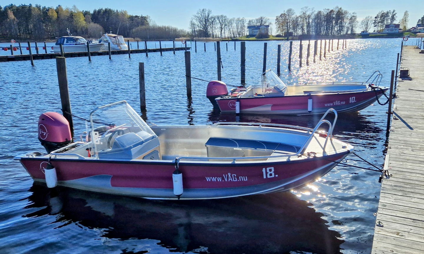 Motorbåtar som finns i Kristinehamn att hyra.