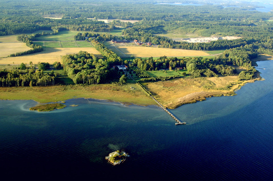 Flygvy över Sandemar