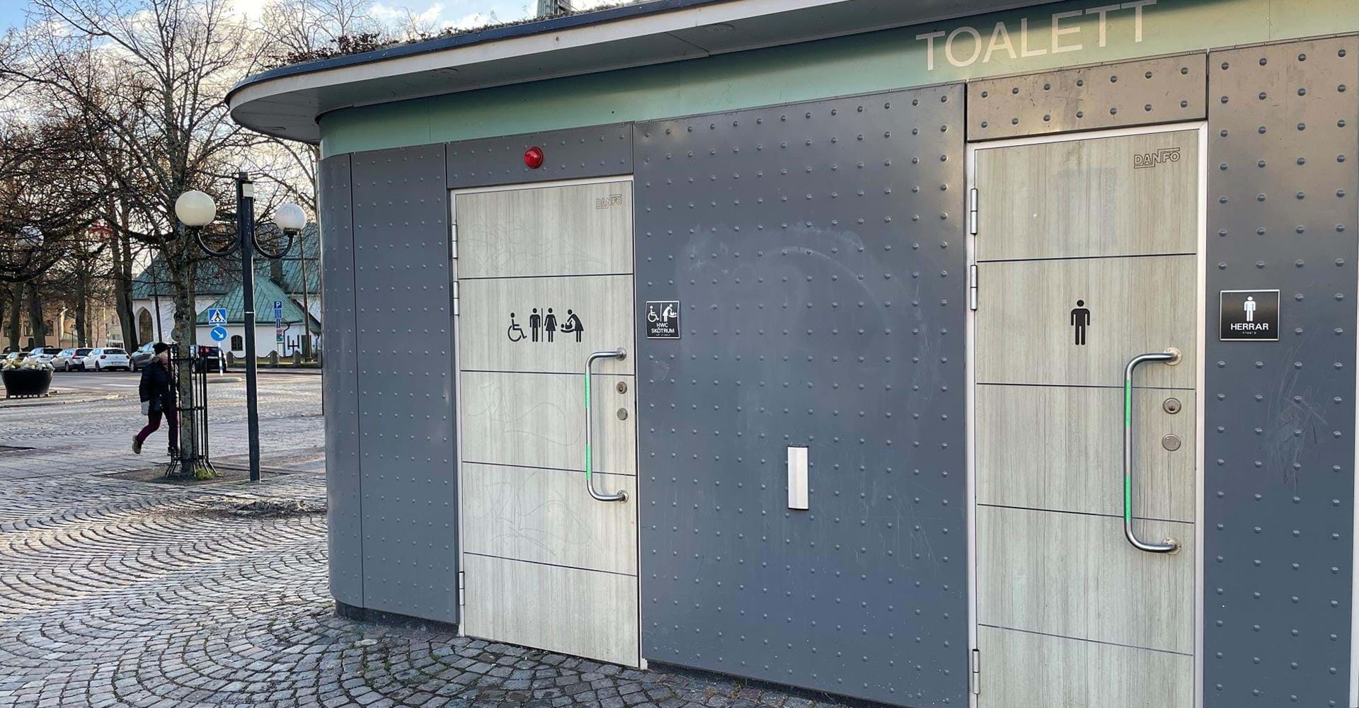 WC på Stora torget i Motala