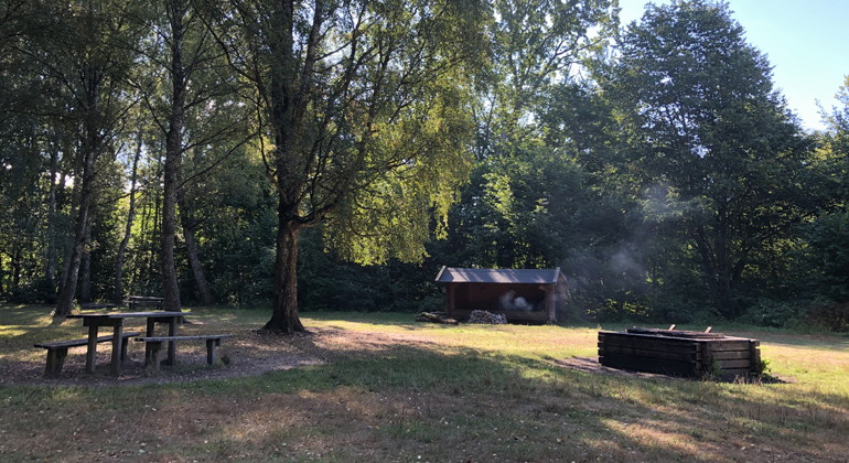 Rastplats vid Vantalängan.