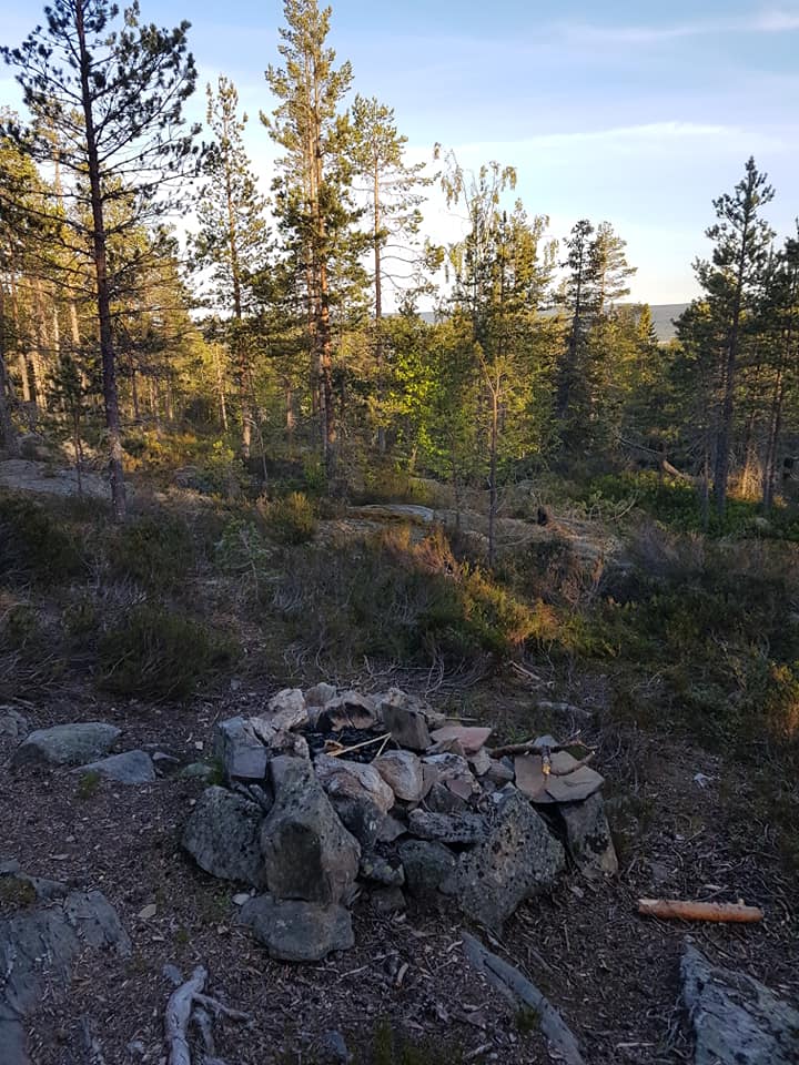 Grillplats vid Långmyrberget