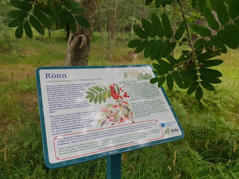 En informationsskylt.