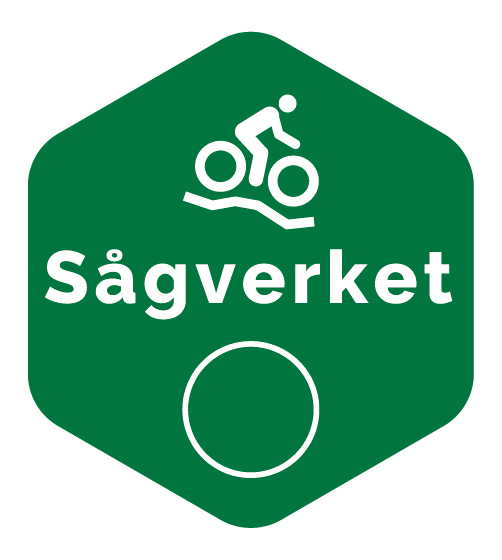 Spårmarkering cykelleden Sågverket