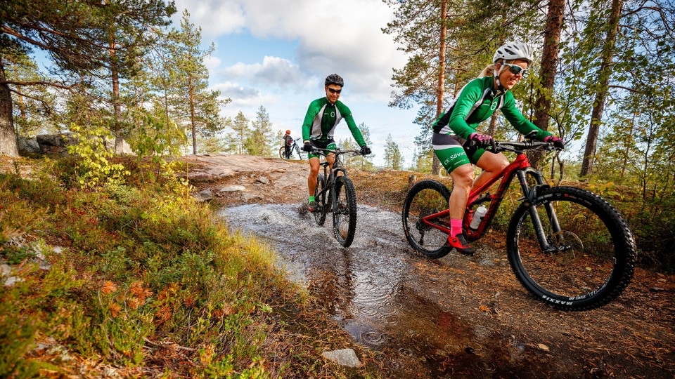 Mountainbike cyklister