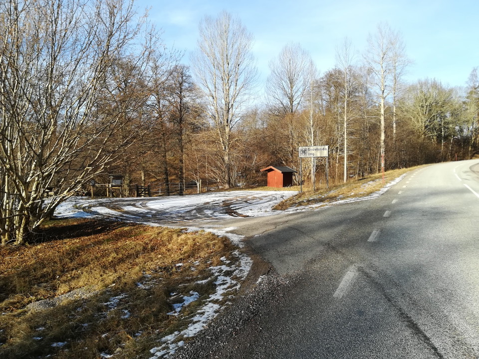 PArkering vid naturreservatet Snavlunda