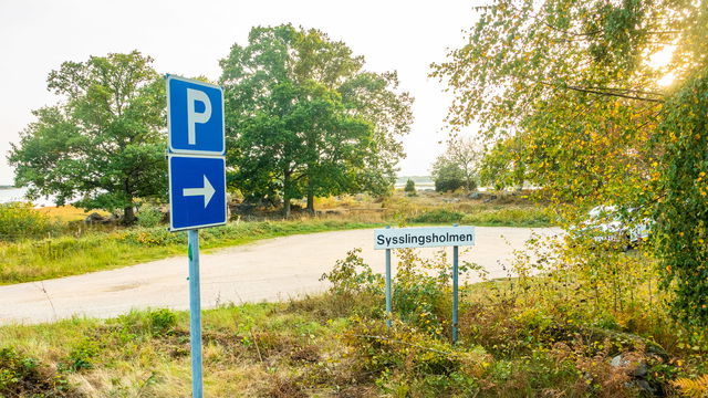 Parkeringsplats Sysslingholmen Almö naturreservat