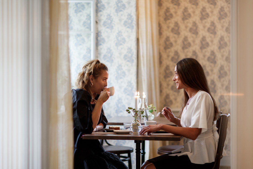 I centrala Katrineholm hittar du flera caféer och restauranger. Foto: Hanna Maxstad.