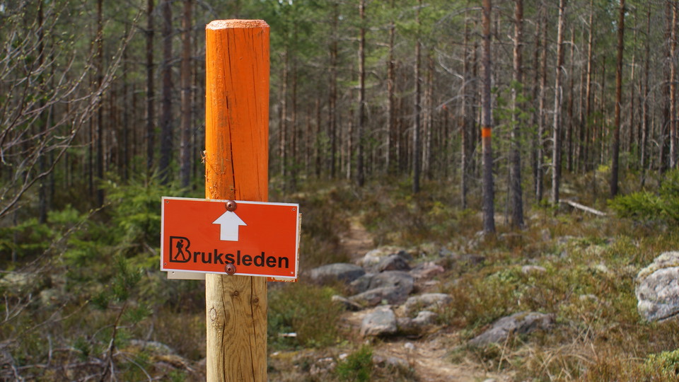 Tydlig skyltning för Bruksleden