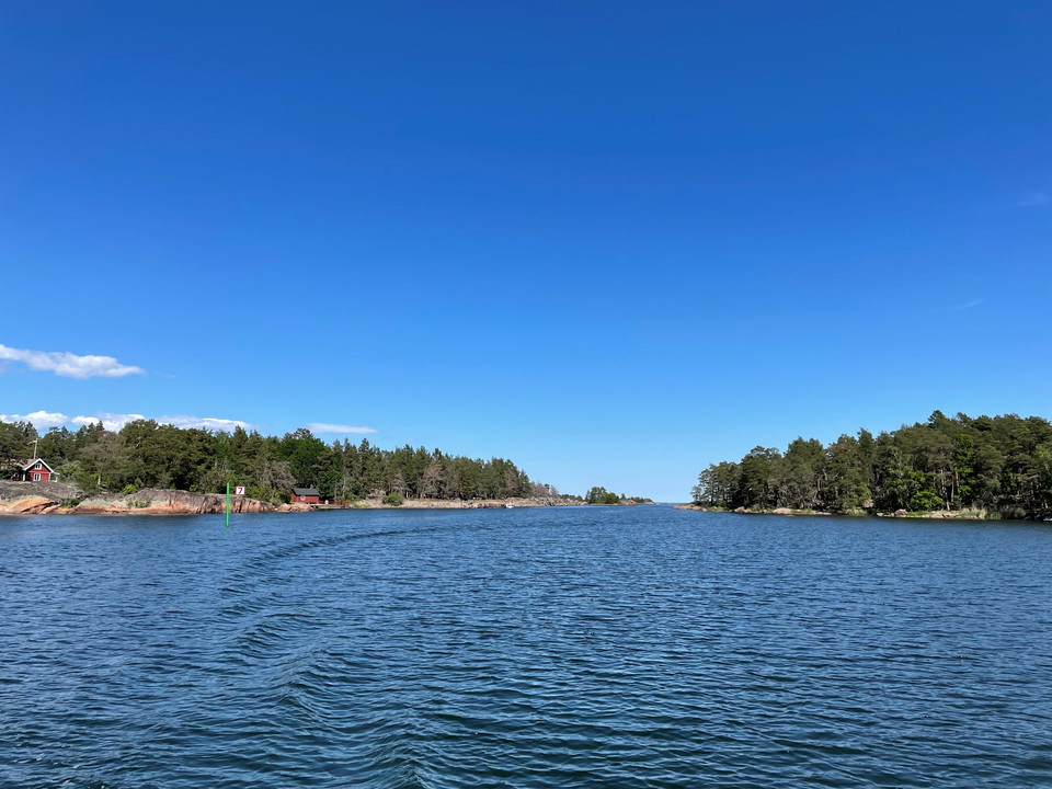 Infarten söderifrån till Enegatan.