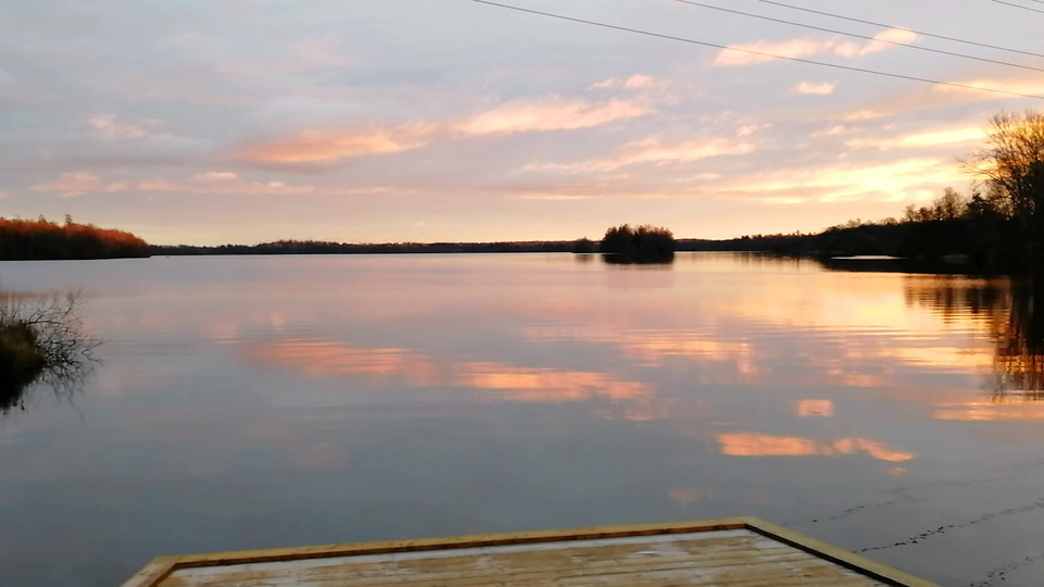 Sjöutsikt vintertid