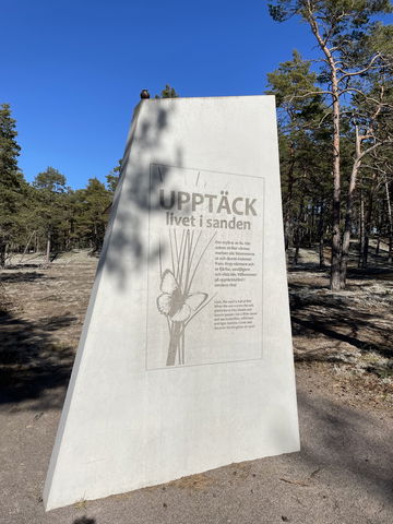 Informationsplats Byrums Sandvik, Bödakustens västra