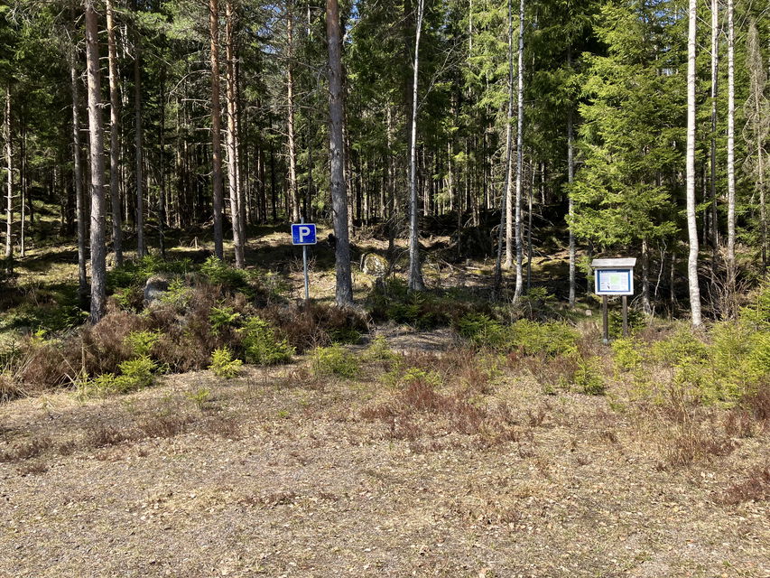 Parkering vid Ulvfjället.
