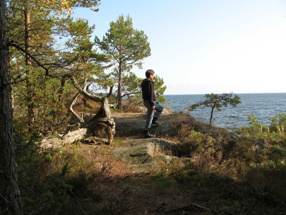 Vandrare vid vattnet