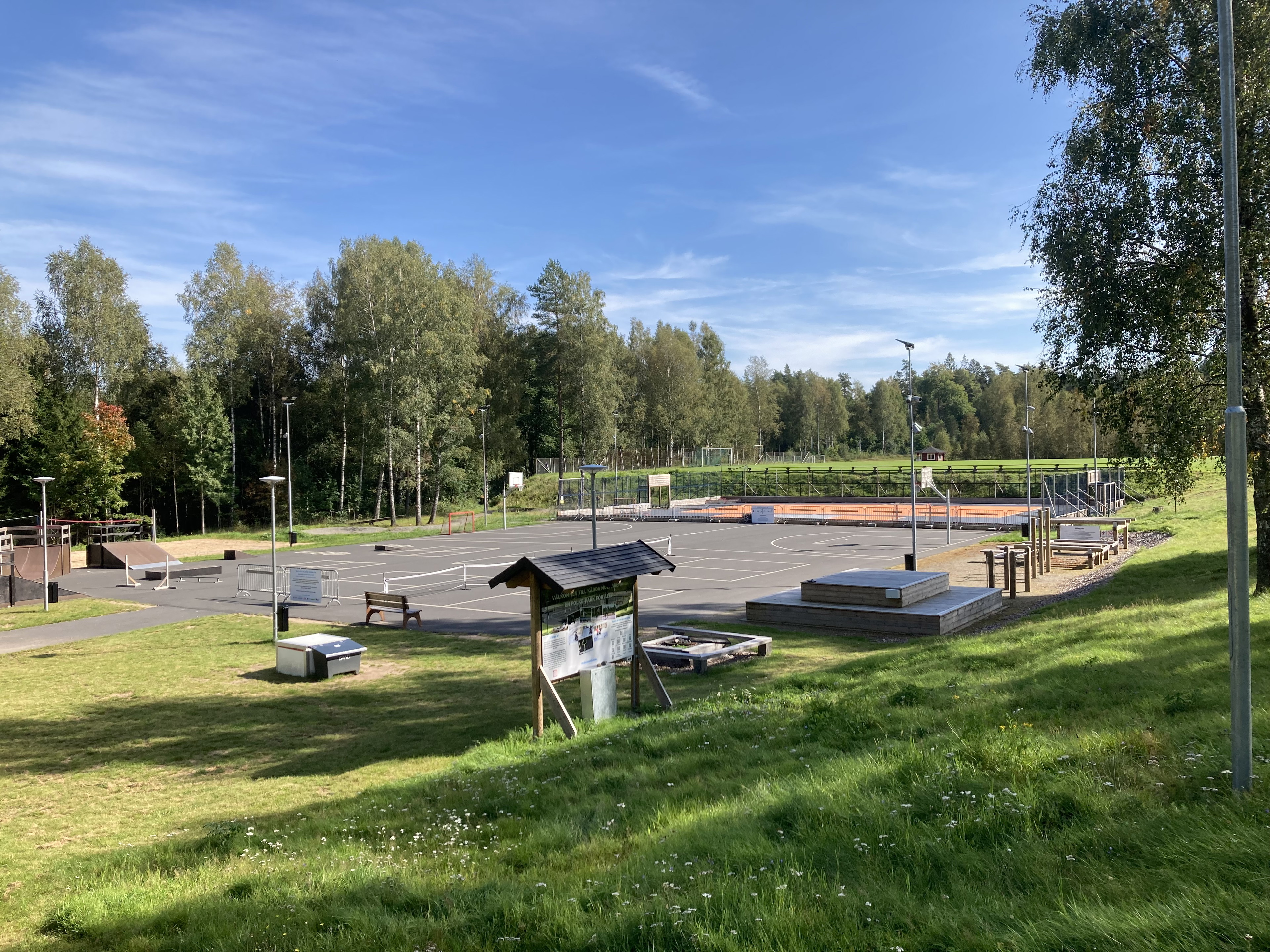 En multiarena där man kan utöva många olika sporter