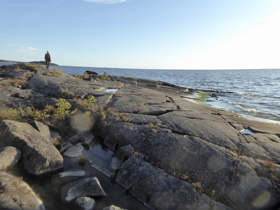Utblick över Vänern från Dyrön