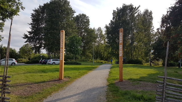 Parkeringsplats, Gröngarnsåsen och Dyarna