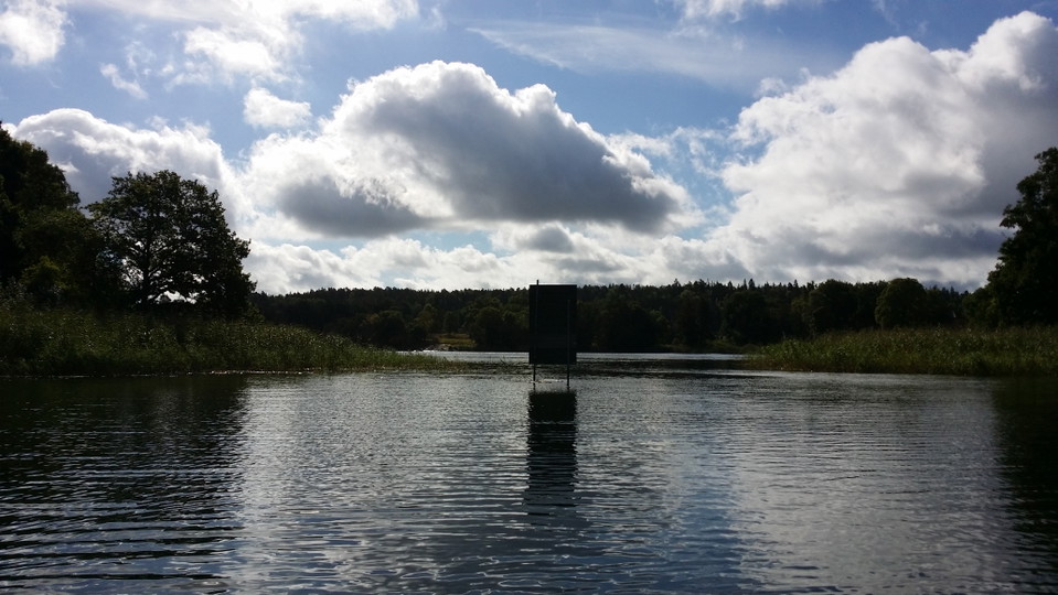 Gråvikens mynning mot Hustegafjärden. Foto Lidingö stad