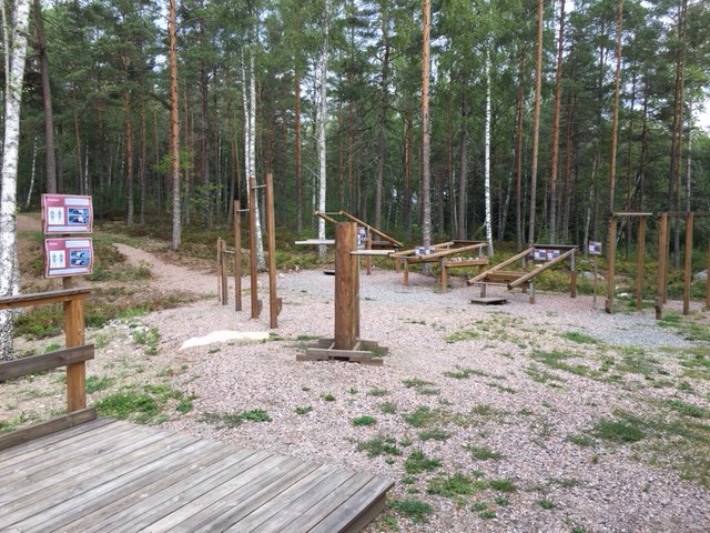 Outdoor gym at the landskogskärret