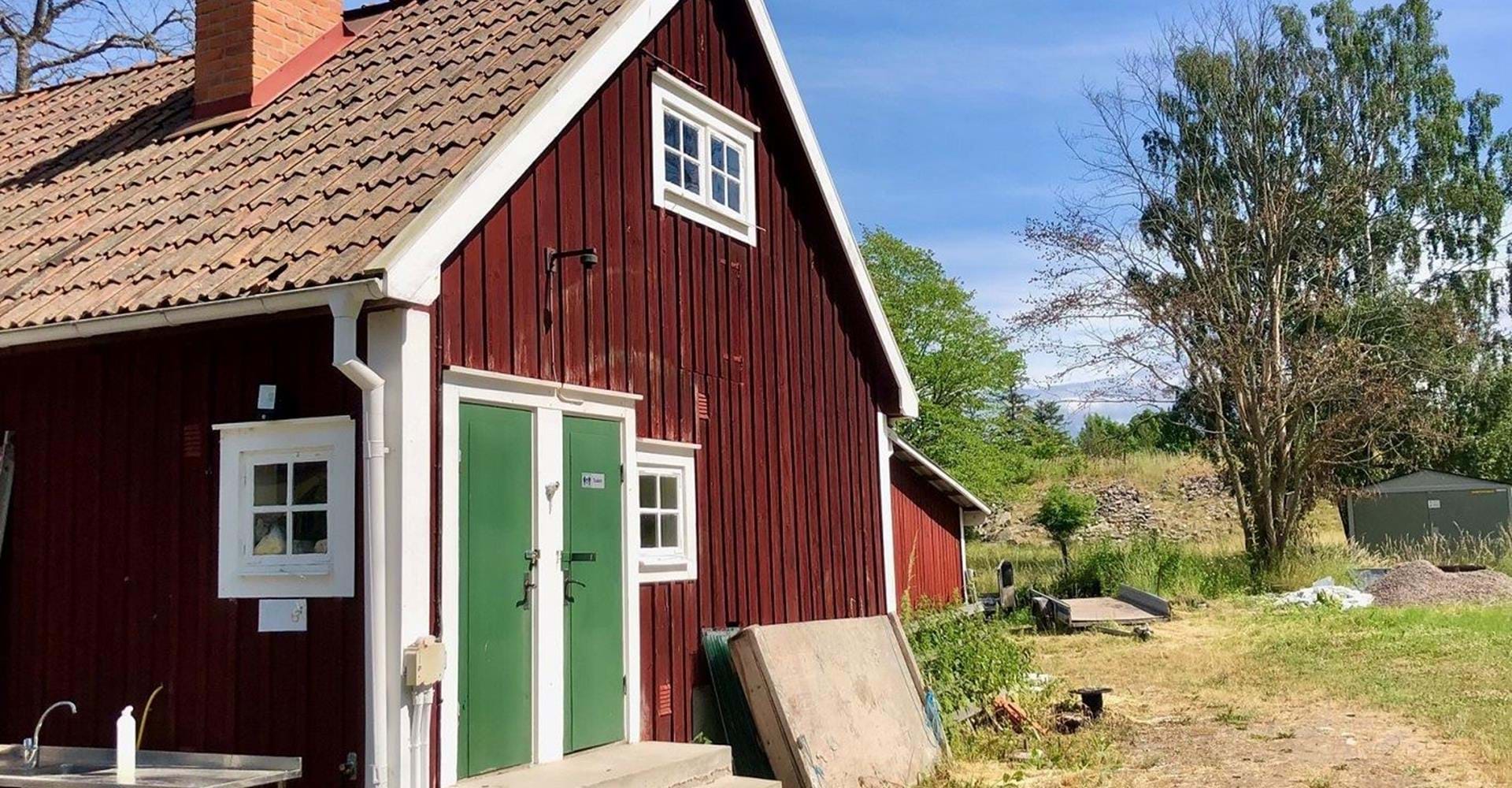 Borghamn Strand, dricksvatten och WC