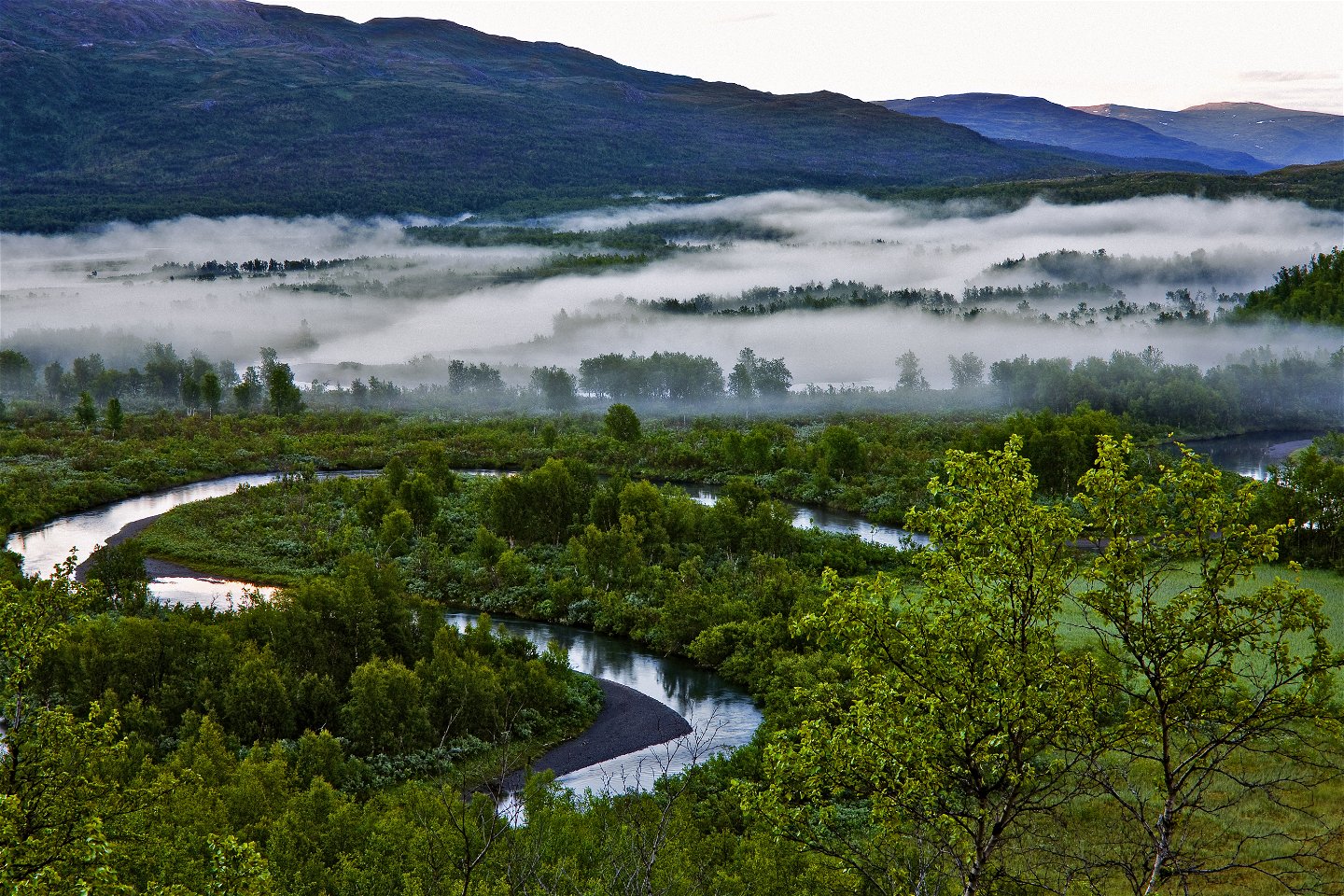 Landskap i Vadvetjåkka nationalpark