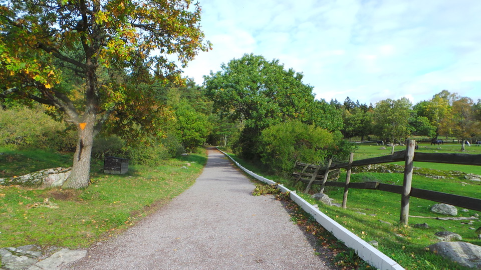 Vägen norr om Säby gård