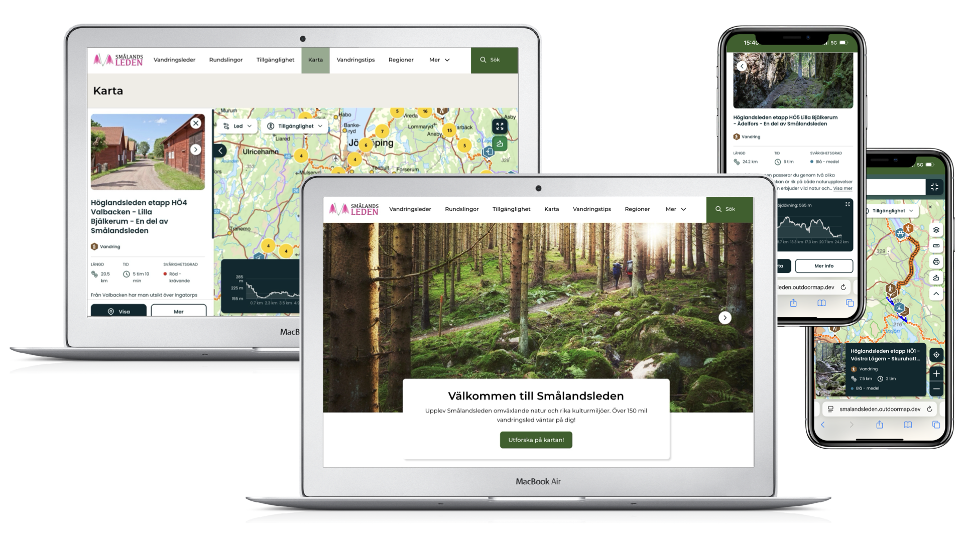 Outdoormap har fått i uppdrag av Region Jönköpings län att ta fram en ny officiell webbplats för Små…