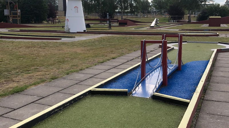 Minigolf i gästhamnen