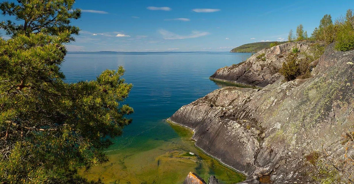 Utsikt över Vättern från Stora Lund