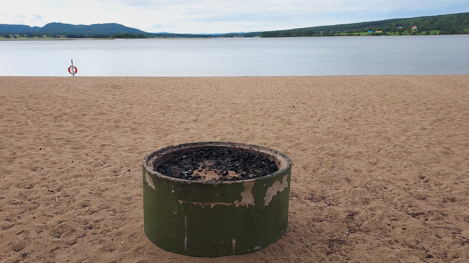 Eldplats vid Norebadet