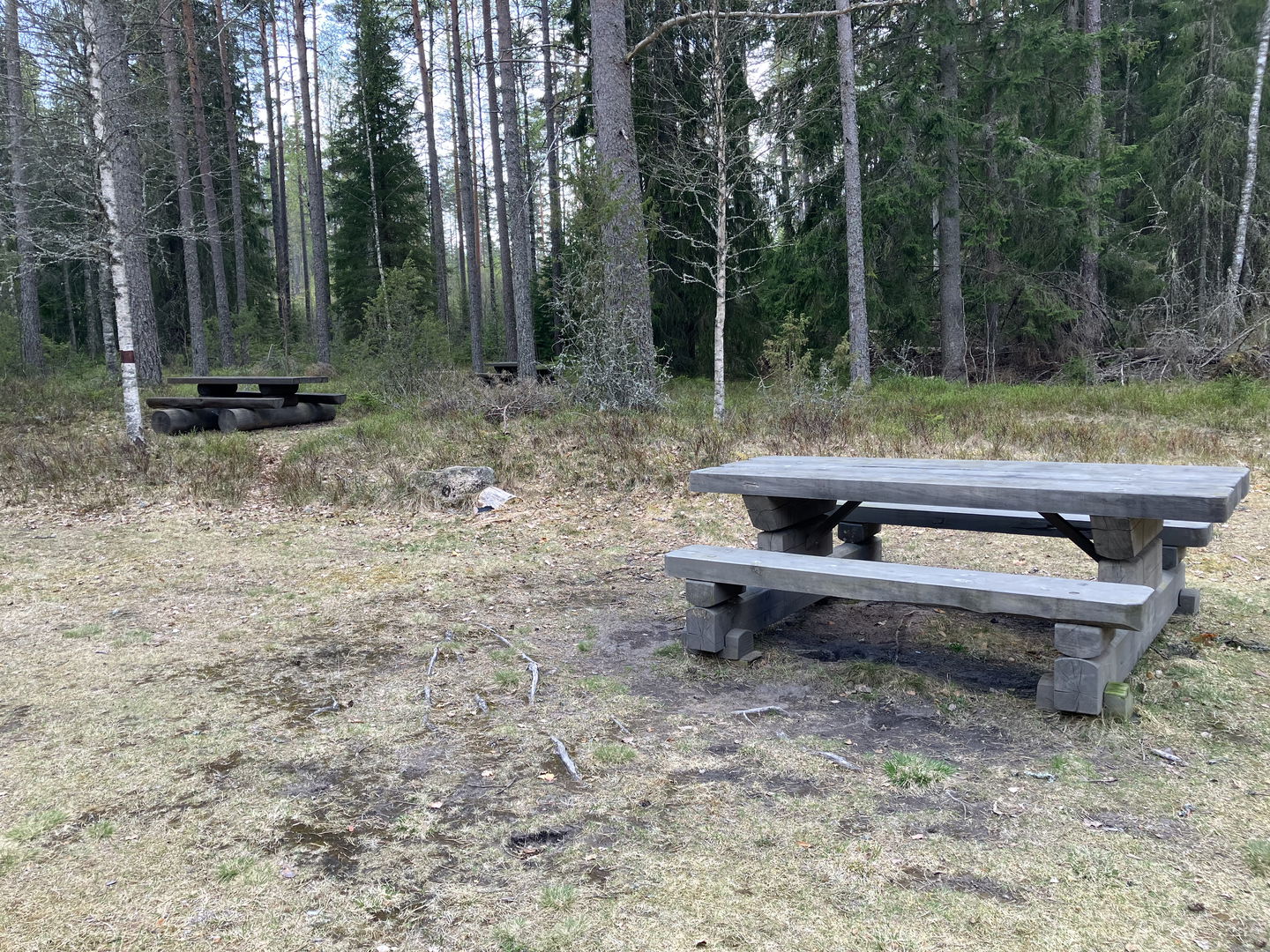 Rastbord alldeles intill Sågviken.